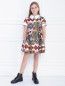 Платье с абстрактным узором MiMiSol  –  МодельОбщийВид