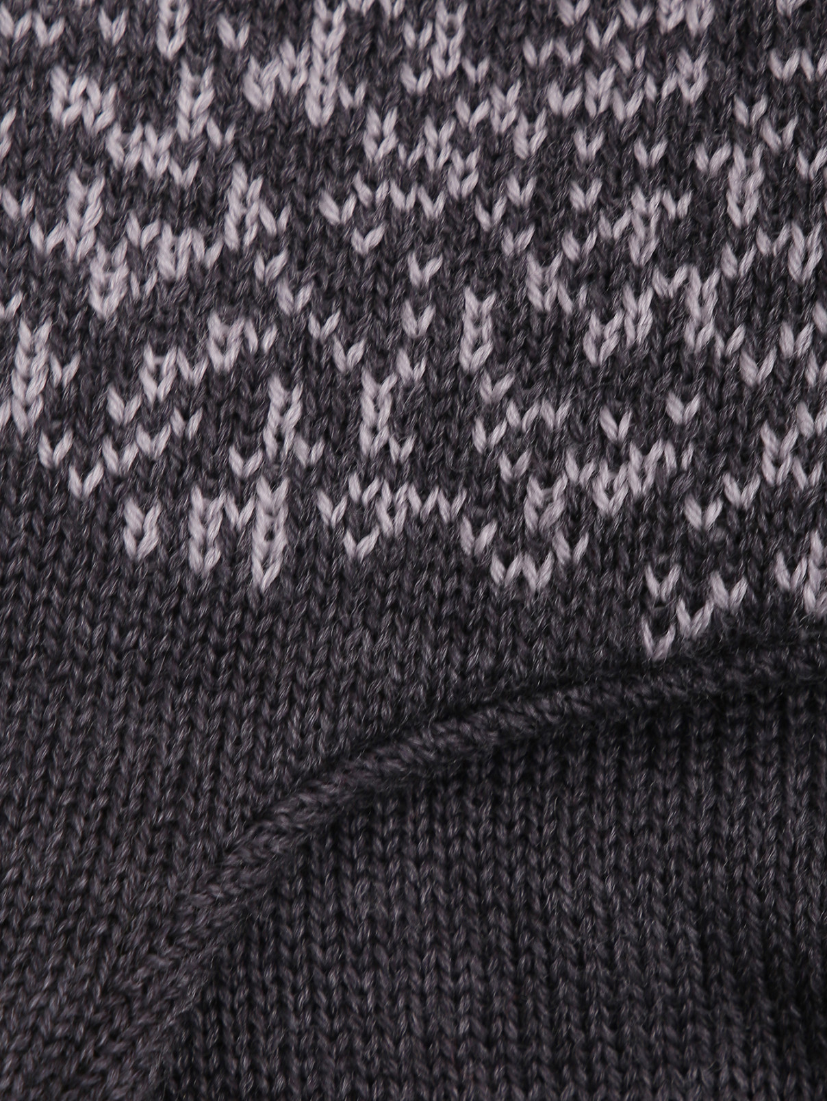 Шерстяная шапка с помпоном IL Trenino  –  Деталь  – Цвет:  Серый