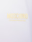 Футболка из хлопка с контрастной отделкой Moschino Underwear  –  Деталь