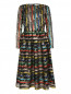 Платье-миди из смешанного шелка с узором Mary Katrantzou  –  Общий вид