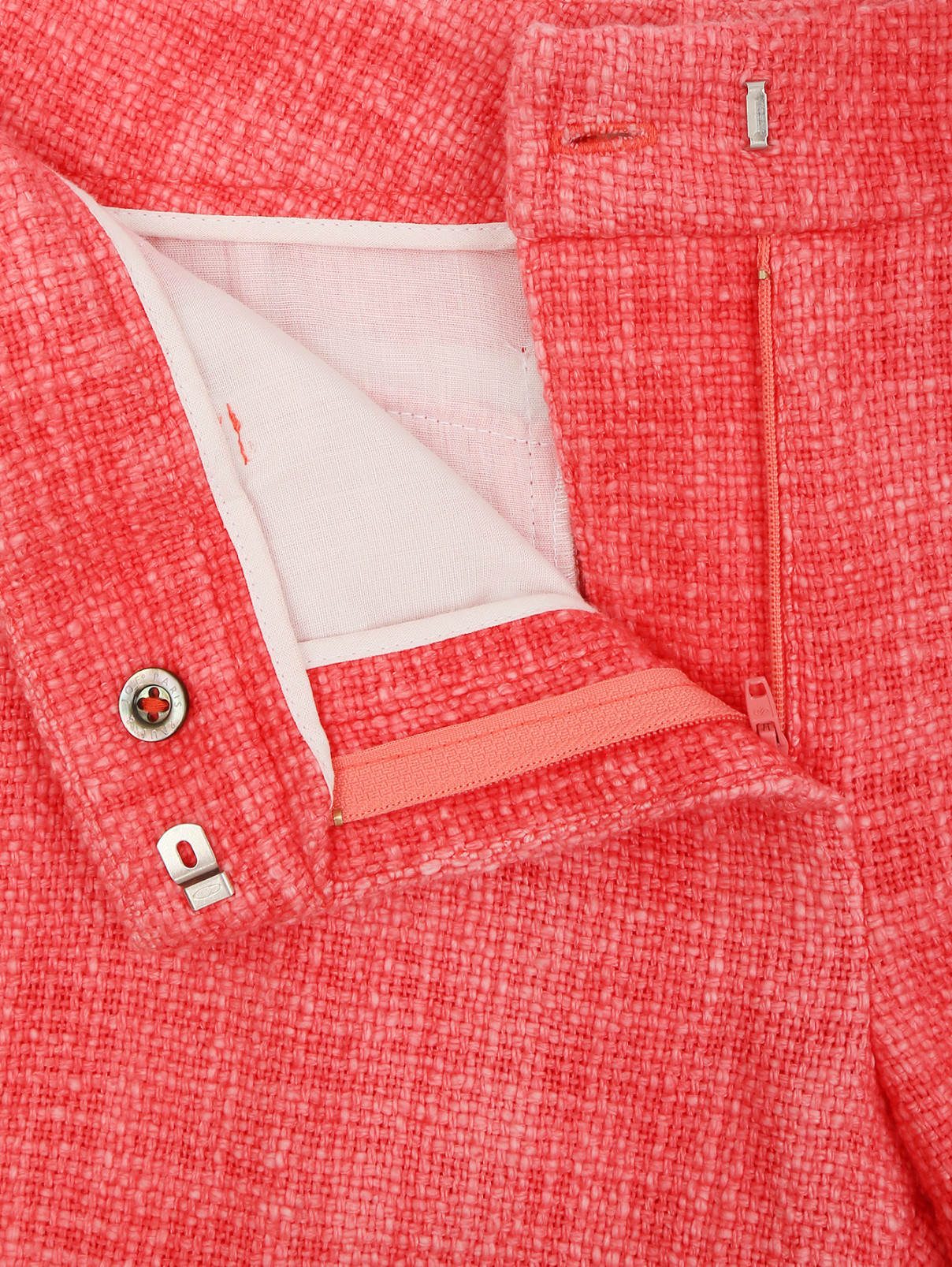 Укороченные брюки из хлопка Paul&Joe  –  Деталь  – Цвет:  Розовый