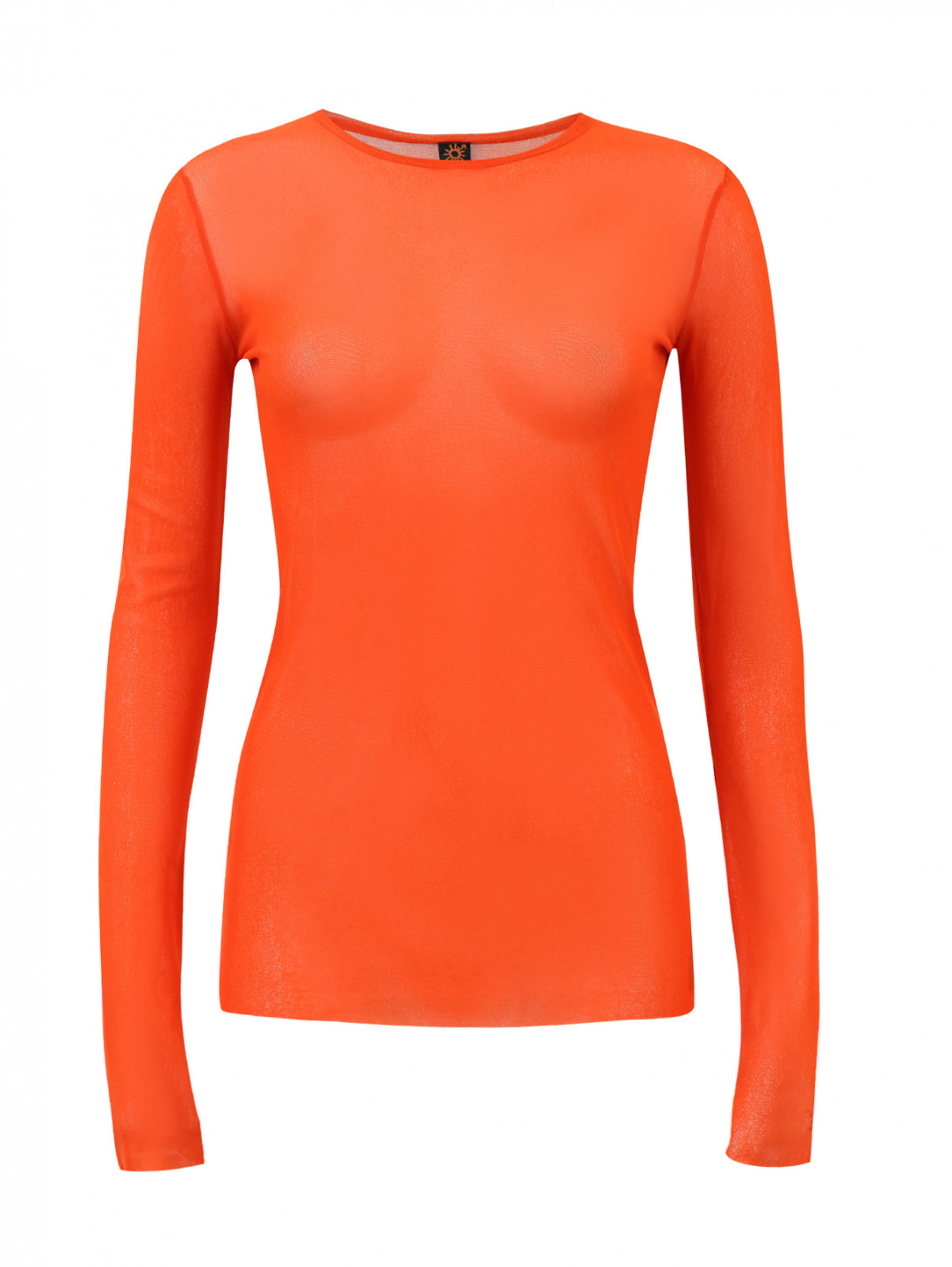 Лонгслив из тонкой ткани Jean Paul Gaultier  –  Общий вид  – Цвет:  Оранжевый