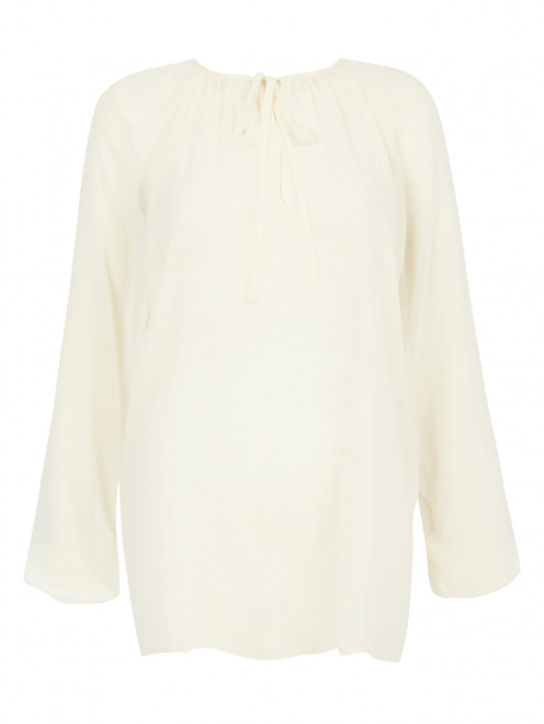Шелковая блуза свободного кроя Jean Paul Gaultier - Общий вид