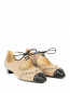 Туфли из кожи на шнуровке на низком каблуке Moschino  –  Общий вид