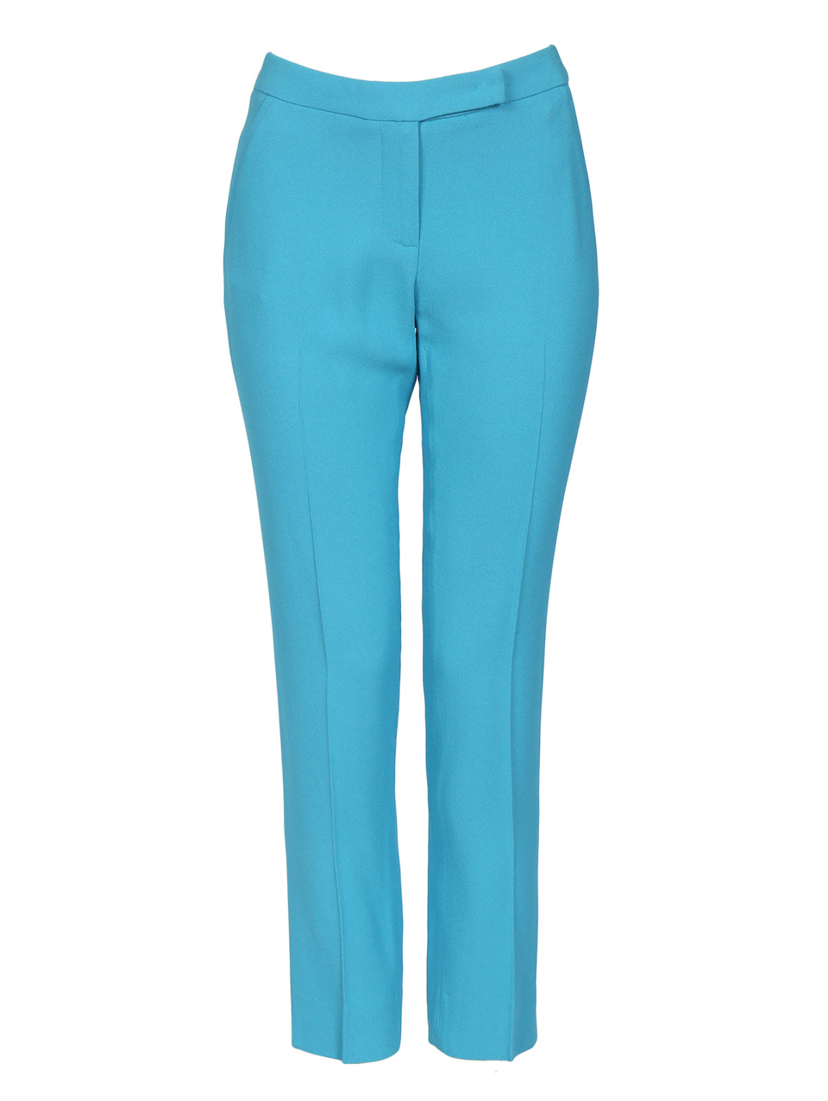 Узкие брюки со стрелками JO NO FUI  –  Общий вид  – Цвет:  Синий