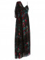Шелковое платье с цветочным принтом Kenzo  –  Общий вид
