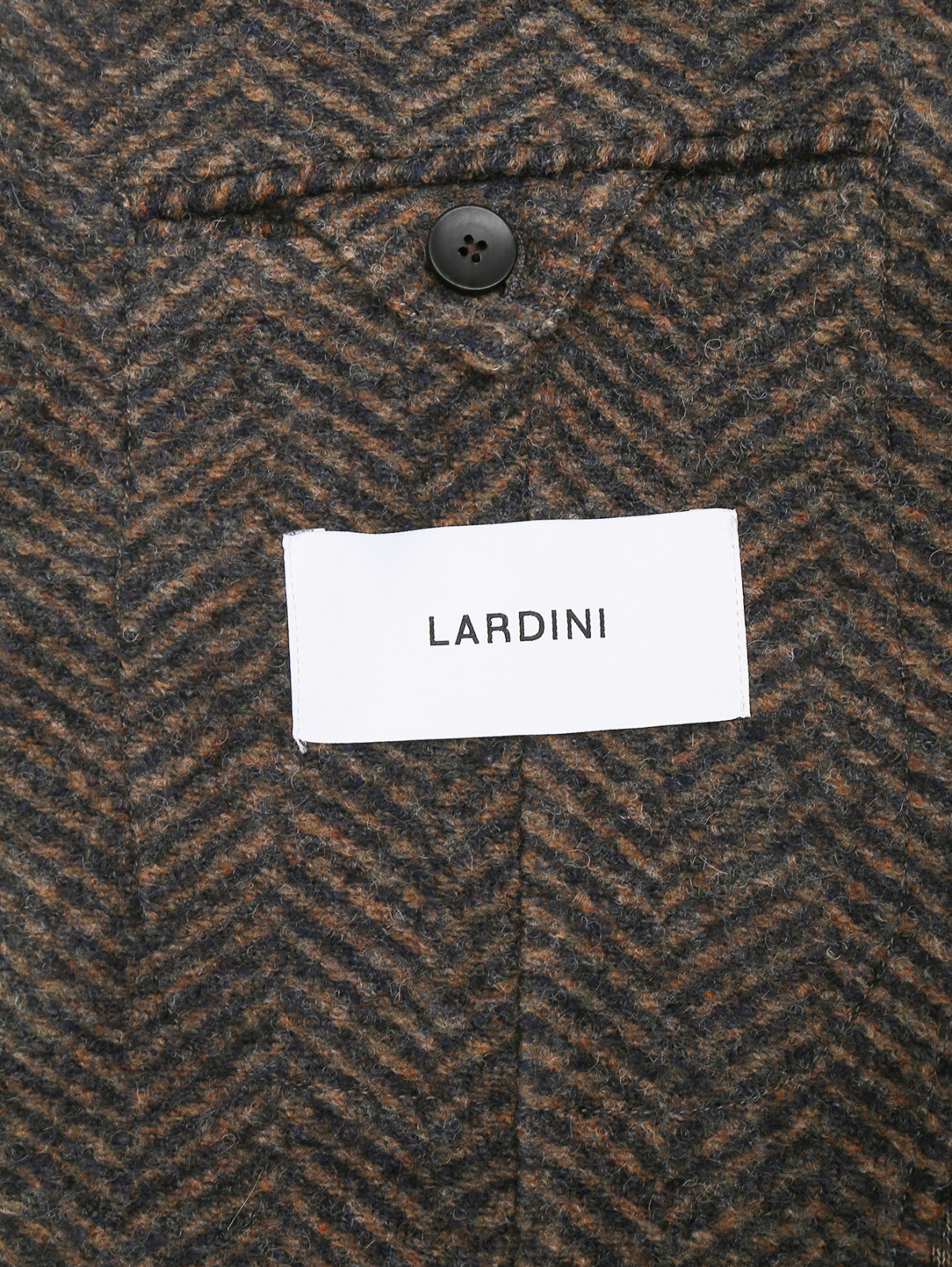 Пиджак из смесовой шерсти LARDINI  –  Деталь2  – Цвет:  Коричневый