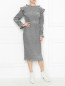 Платье из плиссированного трикотажа с люрексом Alberta Ferretti  –  МодельОбщийВид