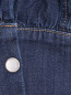 Блуза из денима с контрастной отстрочкой Persona by Marina Rinaldi  –  Деталь1