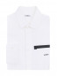 Рубашка из смешанного хлопка с накладным карманом Bikkembergs  –  Общий вид