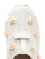 Текстильные слипоны с цветочной отделкой Baby Dior  –  Обтравка3