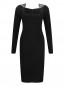 Платье из хлопка с кружевными вставками Donna Karan  –  Общий вид