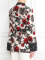 Блуза из шелка с цветочным принтом Equipment  –  МодельВерхНиз1