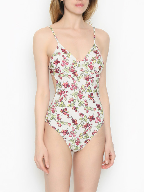 Купальник слитный с узором Etro - МодельВерхНиз