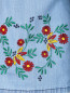 Платье-макси из денима декорированное вышивкой BOSCO  –  Деталь1