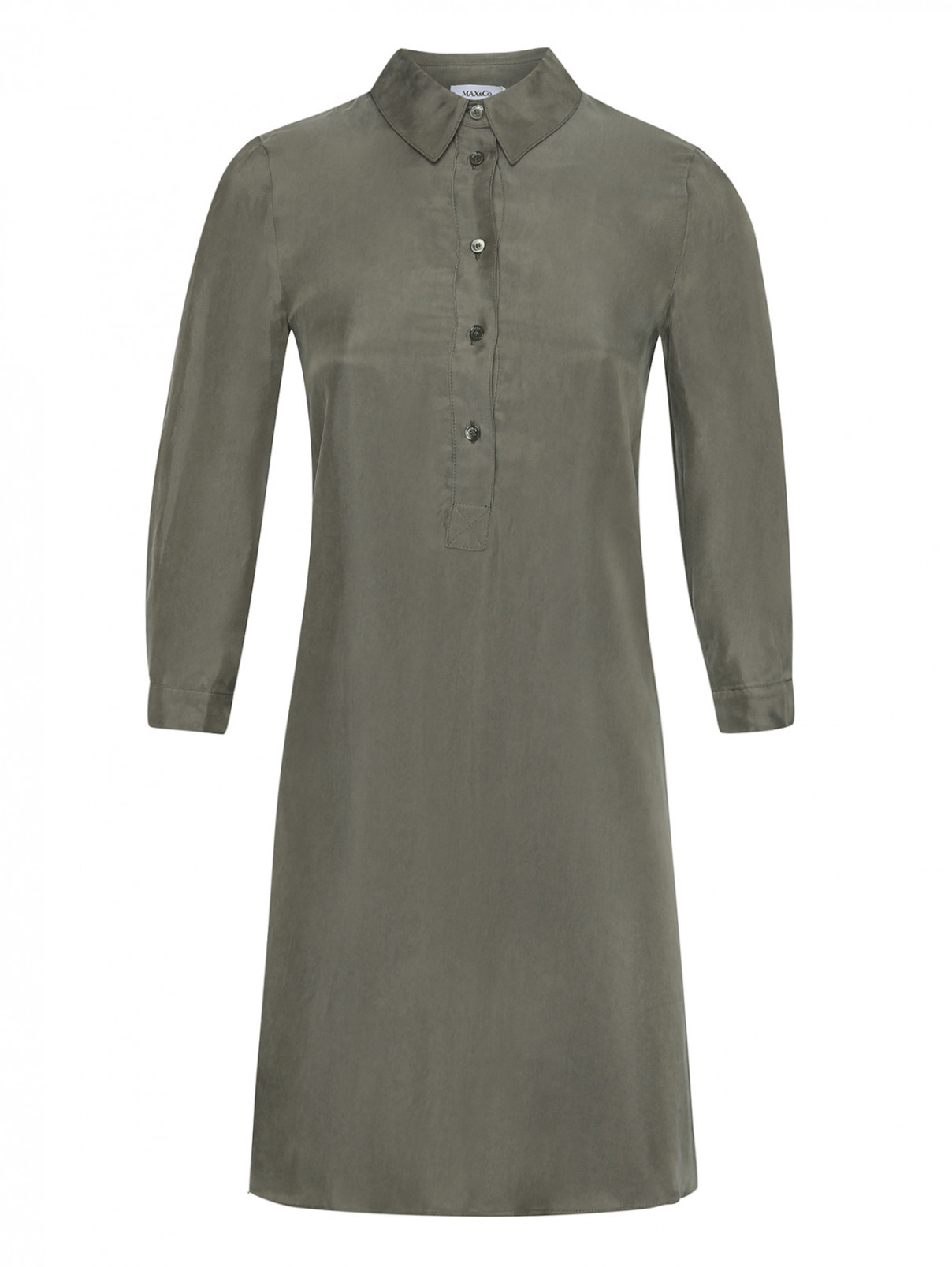 Платье-рубашка из вискозы с карманами Max&Co  –  Общий вид