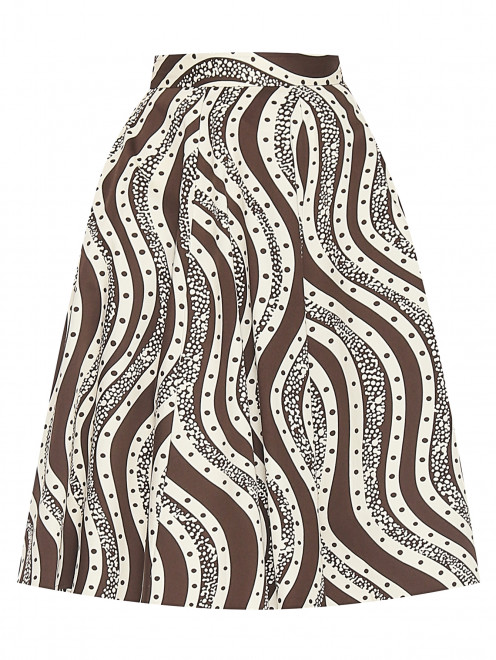 Юбка-миди из хлопка с карманами Max&Co - Общий вид