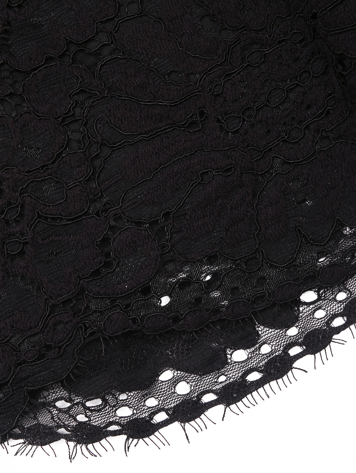 Шорты из кружева с подкладом Marina Rinaldi  –  Деталь1  – Цвет:  Черный