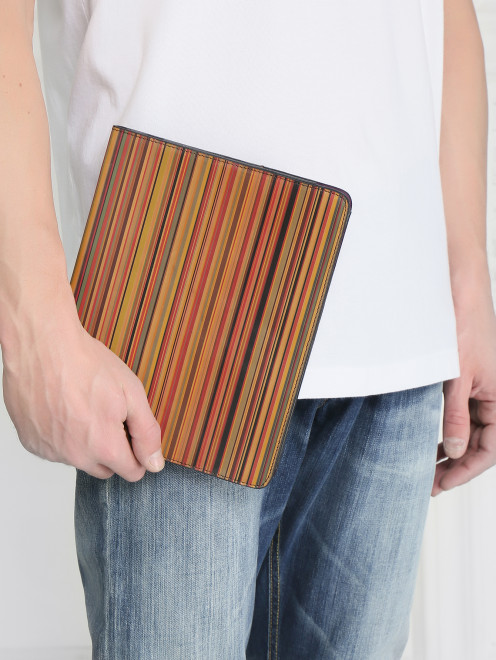 Чехол для IPad из кожи с узором Paul Smith - Модель Общий вид