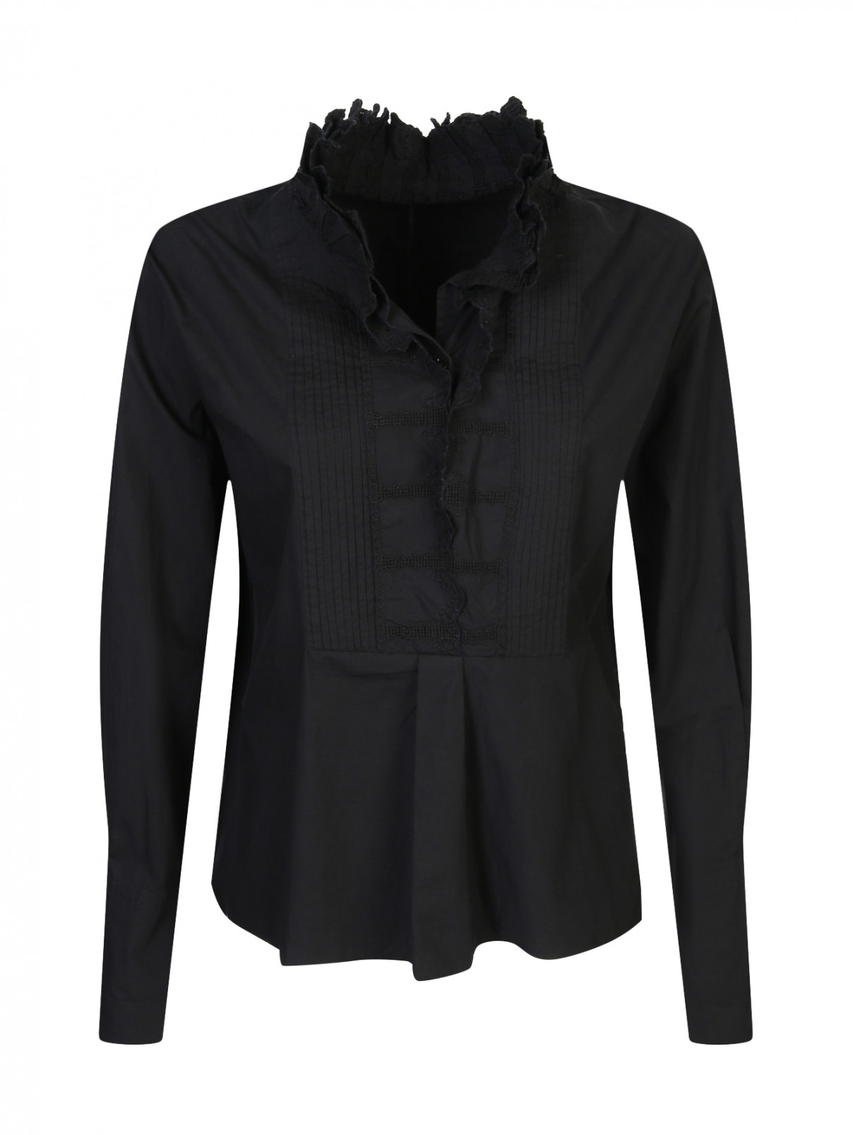 Блуза из  хлопка Isabel Marant  –  Общий вид  – Цвет:  Черный