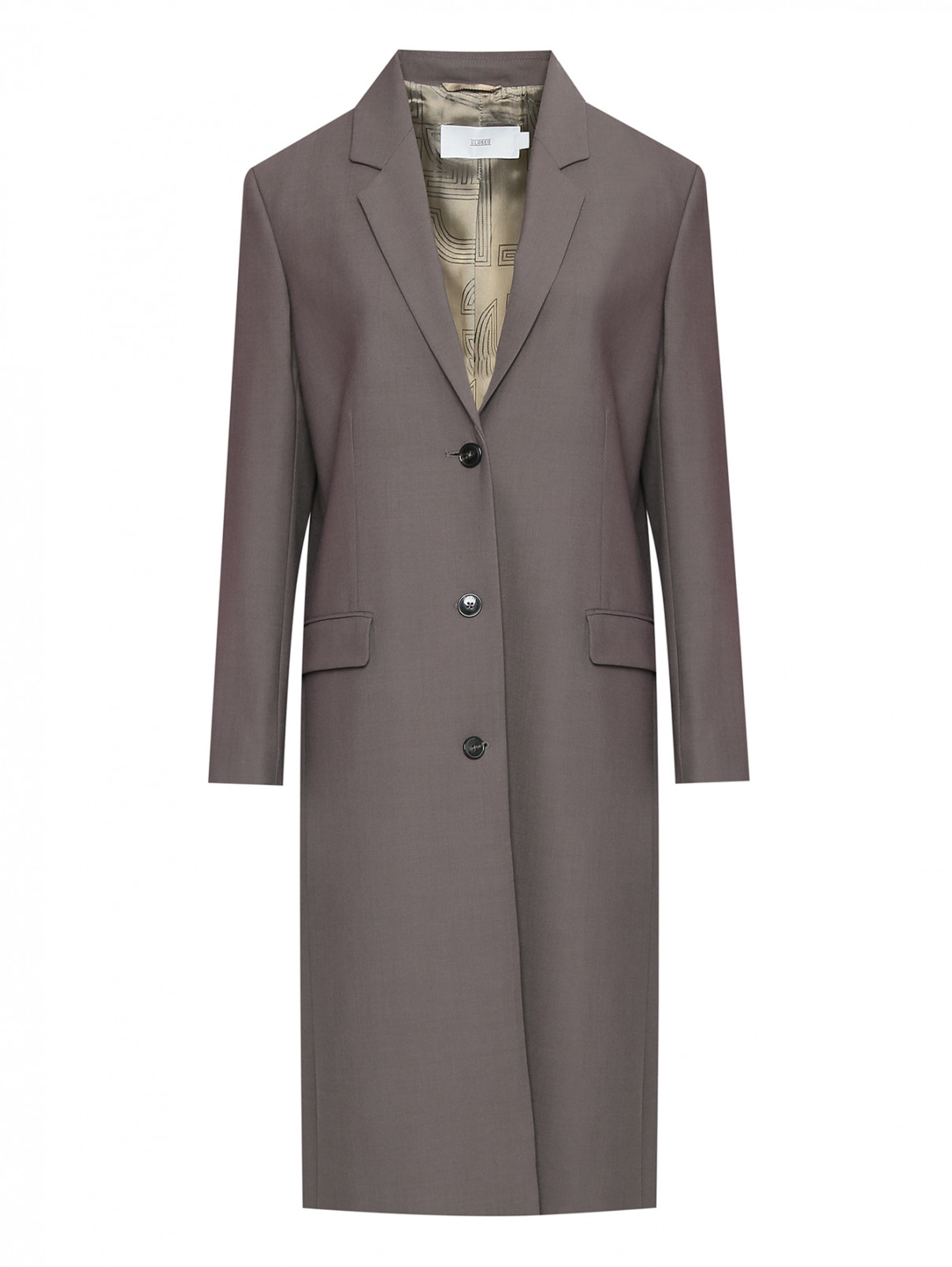 Пальто из смешанного хлопка CLOSED  –  Общий вид  – Цвет:  Коричневый