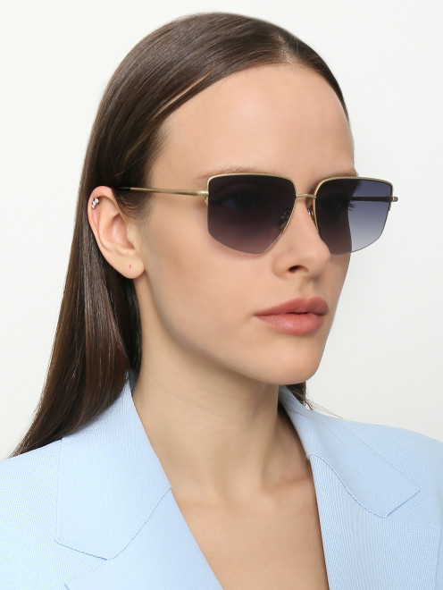 Солнцезащитные очки в оправе из металла  Max Mara - МодельОбщийВид