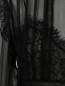 Платье-миди из шелка с декоративной отделкой из кружева Alberta Ferretti  –  Деталь