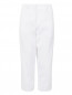 Укороченные брюки из смешанного хлопка с боковыми карманами N21  –  Общий вид