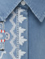 Рубашка из хлопка с вышивкой Ermanno Scervino  –  Деталь