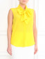 Шелковая блуза без рукавов Moschino Couture  –  Модель Верх-Низ