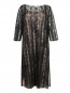 Полупрозрачное платье с контрастной подкладкой Marina Rinaldi  –  Общий вид