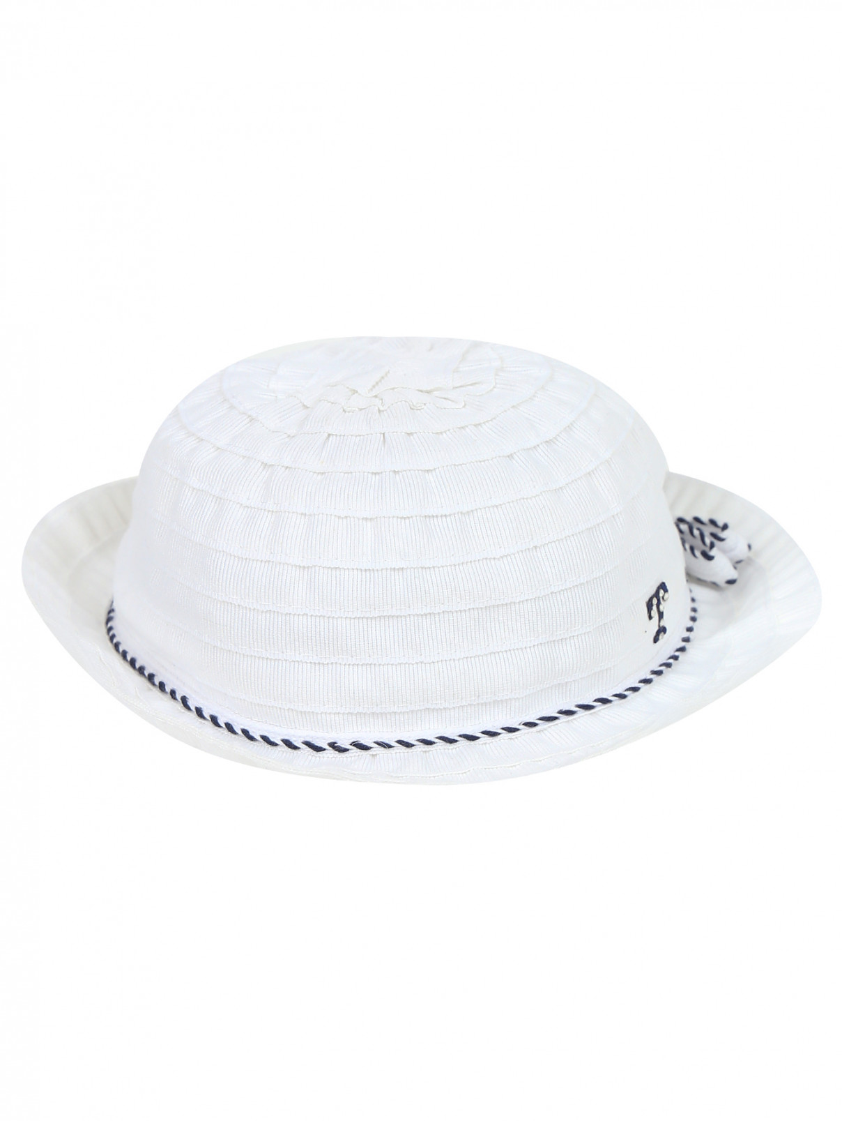 Шляпа с декором "бант" IL Trenino  –  Общий вид  – Цвет:  Белый