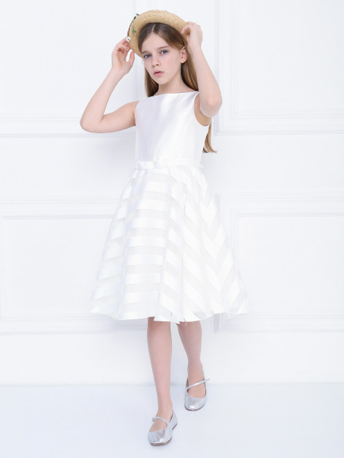 Платье-миди с декором на юбке Aletta Couture - МодельОбщийВид