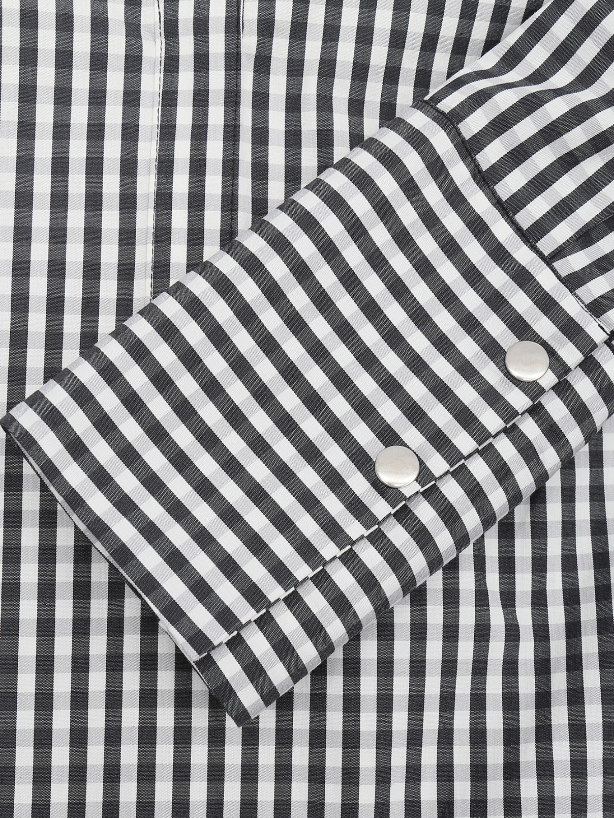 Блуза удлиненная с узором "клетка" Comma  –  Деталь1  – Цвет:  Черный