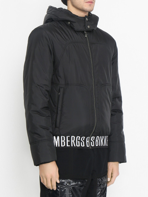 Куртка на резинке с логотипом Bikkembergs - МодельВерхНиз