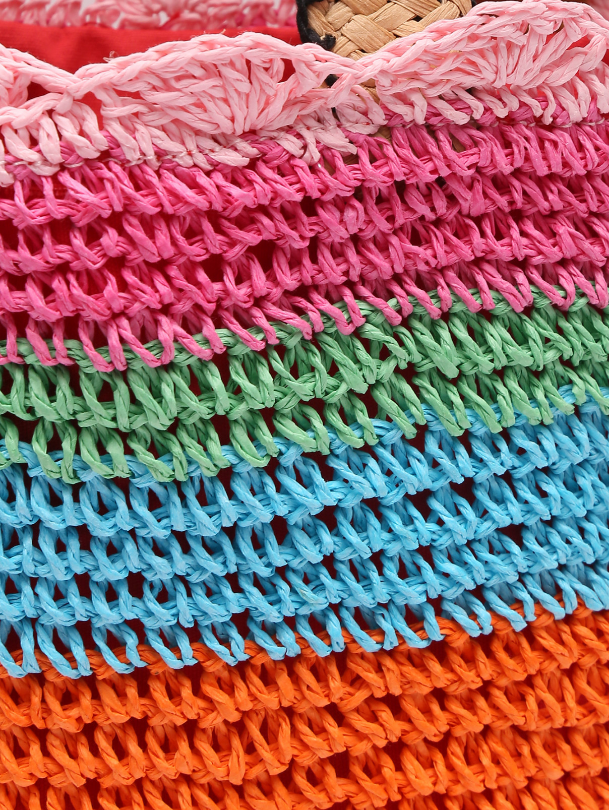 Плетеная сумка с узором Max&Co  –  Деталь  – Цвет:  Мультиколор