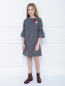 Платье с аппликацией из блесток Ermanno Scervino Junior  –  МодельОбщийВид