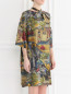 Платье-мини из шелка с узором Antonio Marras  –  Модель Верх-Низ