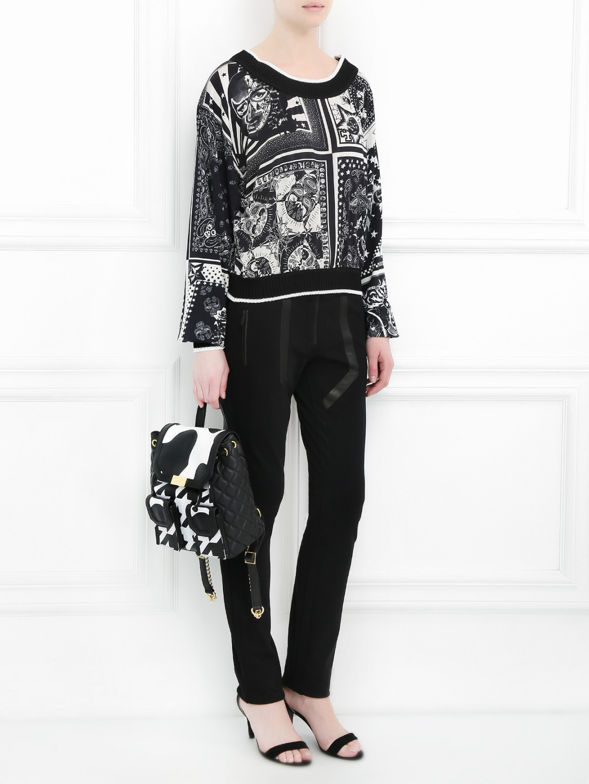 Блуза с узором свободного кроя Jean Paul Gaultier  –  Модель Общий вид  – Цвет:  Узор
