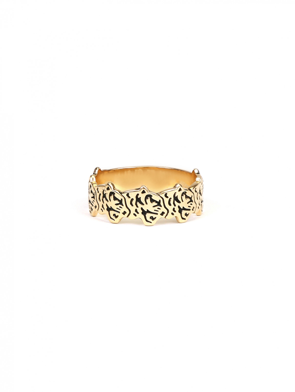 Кольцо с тигром Kenzo  –  Общий вид  – Цвет:  Золотой