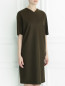 Платье прямого кроя из шерсти Jil Sander  –  Модель Верх-Низ