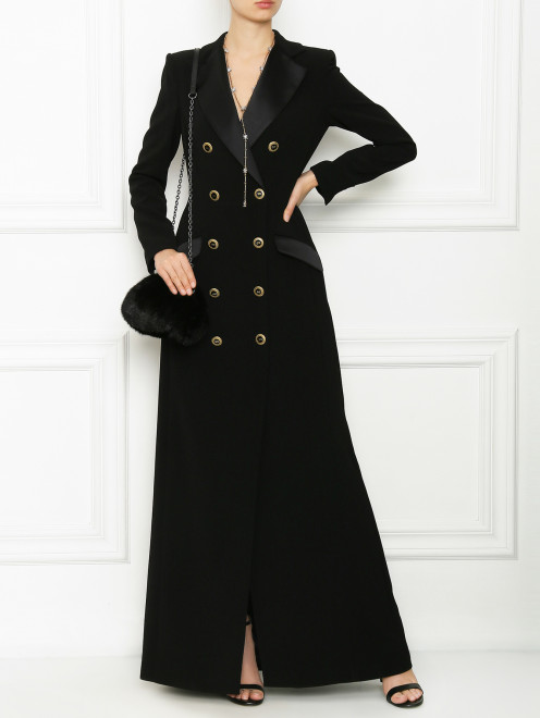 Платье-пиджак с золотой фурнитурой Elisabetta Franchi - МодельОбщийВид