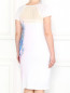 Платье из шелка и хлопка с абстрактным узором Marina Rinaldi  –  Модель Верх-Низ1