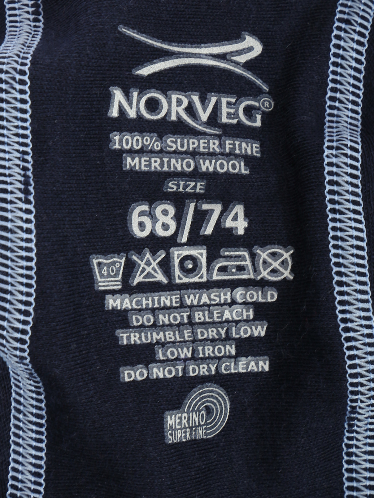 Шапка из хлопка на завязках Norveg  –  Деталь  – Цвет:  Синий