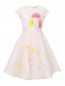 Платье с пышной юбкой и цветочным декором Aletta Couture  –  Общий вид