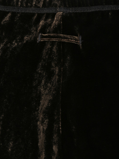 Легинсы из бархата с декоративной строчкой  Jean Paul Gaultier - Деталь