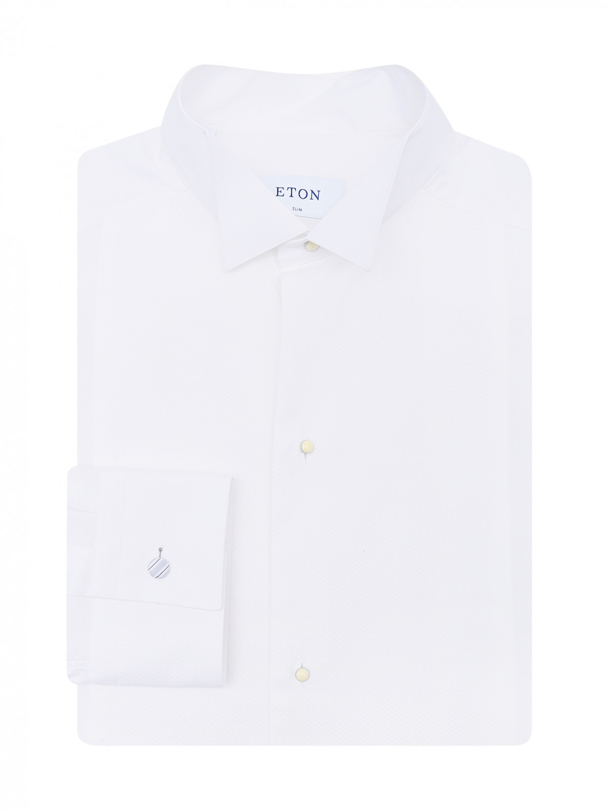 Рубашка из хлопка с манишкой Eton  –  Общий вид  – Цвет:  Белый