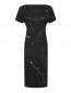 Трикотажное платье из вискозы с узором Shade  –  Общий вид
