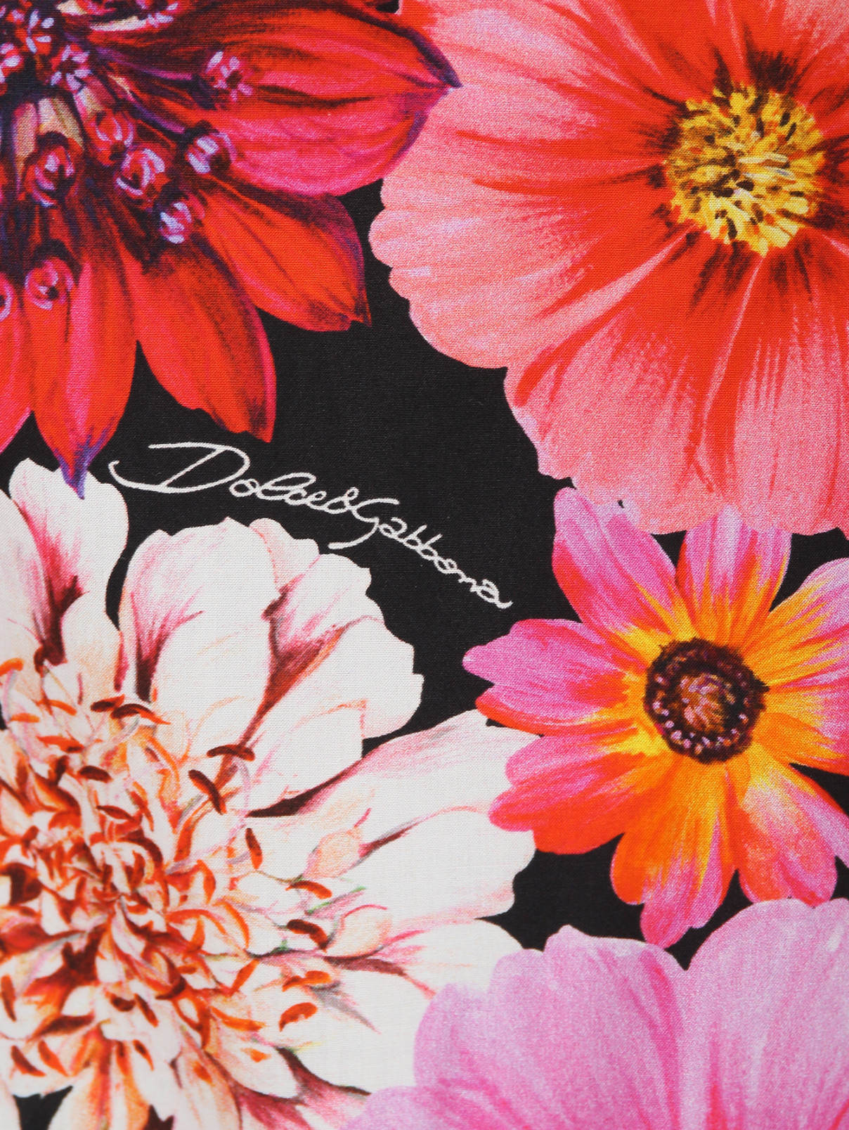 Платье из хлопка на лямках Dolce & Gabbana  –  Деталь1  – Цвет:  Узор