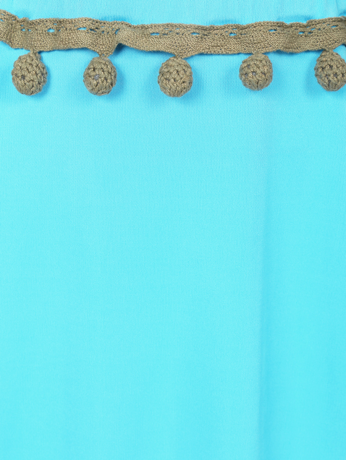 Юбка-макси на резинке с вышивкой JO NO FUI  –  Деталь1  – Цвет:  Синий